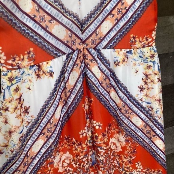 Soieblu Scarf Print Strappy Maxi Dress - Picture 8 of 14